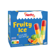 Glace à l'eau NETTO fruity mix x6 279g
