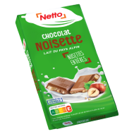 Tablette choco. NETTO lait noisettes 100g