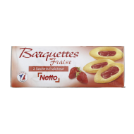 Biscuits NETTO barquette fraise 120g