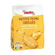 Petits pains grillés NETTO brioché 225g