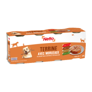 Alim.humide chat NETTO multivariétés 400g x4