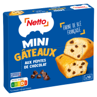 Biscuits NETTO mini cakes pépites 300g