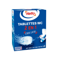 Tablettes WC NETTO x8