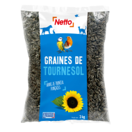 Alim.animaux NETTO graines tournesol pour oiseaux 3kg