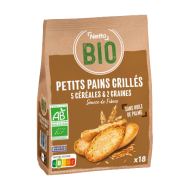 Petits pains grillés NETTO 5 céréales 2 graines 225g
