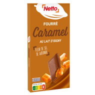 Tablette choco. NETTO lait fourrée caramel 125g