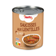 Saucisses lentilles NETTO 840g