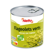 Flageolets verts NETTO fins 400g