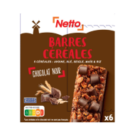 Barre céréales NETTO chocolat 125g