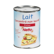 Lait concentré NETTO non sucré 410g