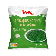 Épinards hachés NETTO à la crème 1kg