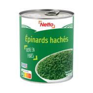 Épinards NETTO hachés 795g