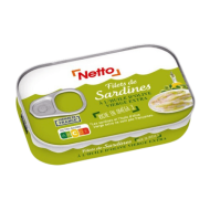 Filets de sardines NETTO huile d'olive 100g