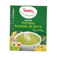 Potage NETTO poireaux pomme de terre 74g