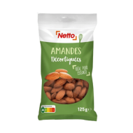Déco.pât. NETTO amandes décortiquées 125g