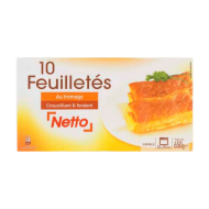 Feuilletés NETTO fromage x10 650g