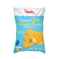 Filet de colin pâné NETTO 800g