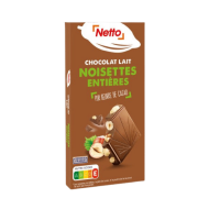 Tablette choco. NETTO chocolat lait noisette 200g