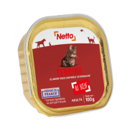 Alim.humide chat NETTO au boeuf 100g