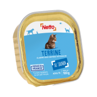 Alim.humide chat NETTO pâté saumon 100g