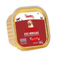 Alim.humide chien NETTO terrine de bœuf 300g