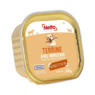 Alim.humide chien NETTO terrine de poulet 300g