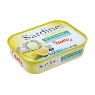 Sardines NETTO huile de tournesol citron 135g