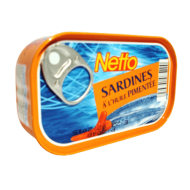 Sardines NETTO huile pimentée 135g