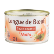 Langue de boeuf NETTO sauce piquante 410g