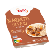 Ass.micro-ondable NETTO blanquette de veau 300g