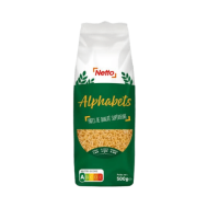 Pâtes NETTO alphabet 500g