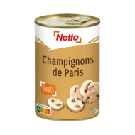 Champignons NETTO émincés 400g