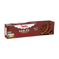 Biscuits NETTO sablés nappés chocolat noir 200g