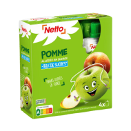 Compote gourde NETTO pomme 90g x4