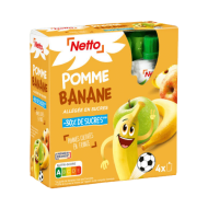 Compote gourde NETTO pomme banane 90g x4
