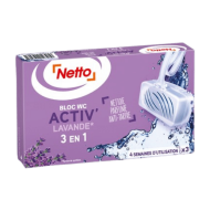 Bloc WC NETTO lavande 40g x3