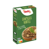 Lentilles vertes NETTO étui 500g