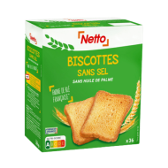 Biscottes NETTO sans sel 300g