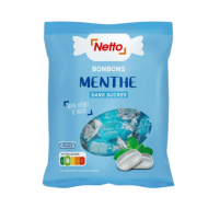 Bonbons scht NETTO menthe ss sucre 150g