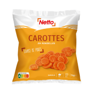 Carottes NETTO rondelles 1kg