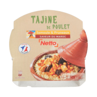 Ass.micro-ondable NETTO tajine poulet semoule 300g