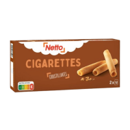 Biscuits NETTO cigarettes roulées 180g