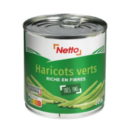 Haricots verts NETTO très fins 400g