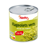 Flageolets verts NETTO extra fins 400g