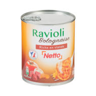 Raviolis NETTO bolognaise 800g
