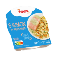Assiette micro-onde NETTO saumon sauce oseille 300g