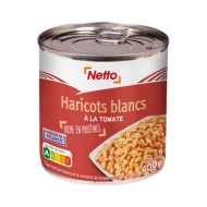 Haricots blancs NETTO tomate 400g