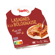 Ass.micro-ondable NETTO lasagnes bolognaise 300g