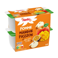 Compote NETTO pomme mangue passion 100g x4