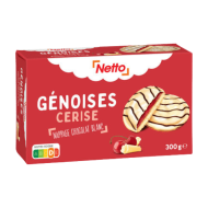 Biscuits NETTO génoises cerise 300g